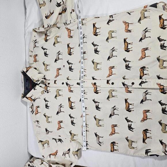 Davy Jones Horse Themed Button-Down Shirt Mens Size XXL Tommy Hilfiger - Picture 5 of 11